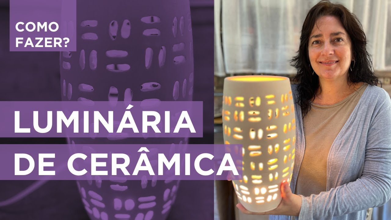 Como fazer  Luminárias de Cerâmica, passo a passo.