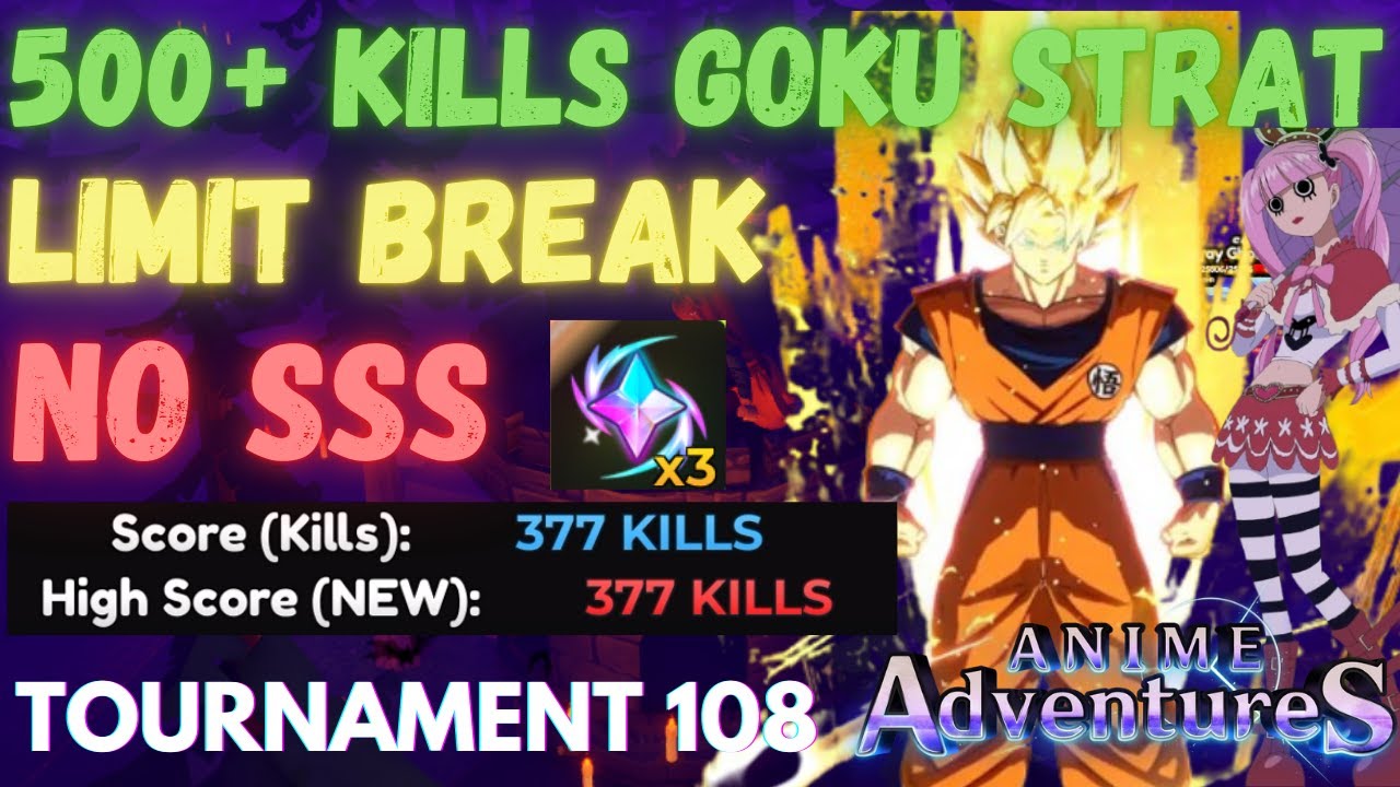 400+ KILLS STRAT IN TOURNAMENT 108 | Anime Adventures