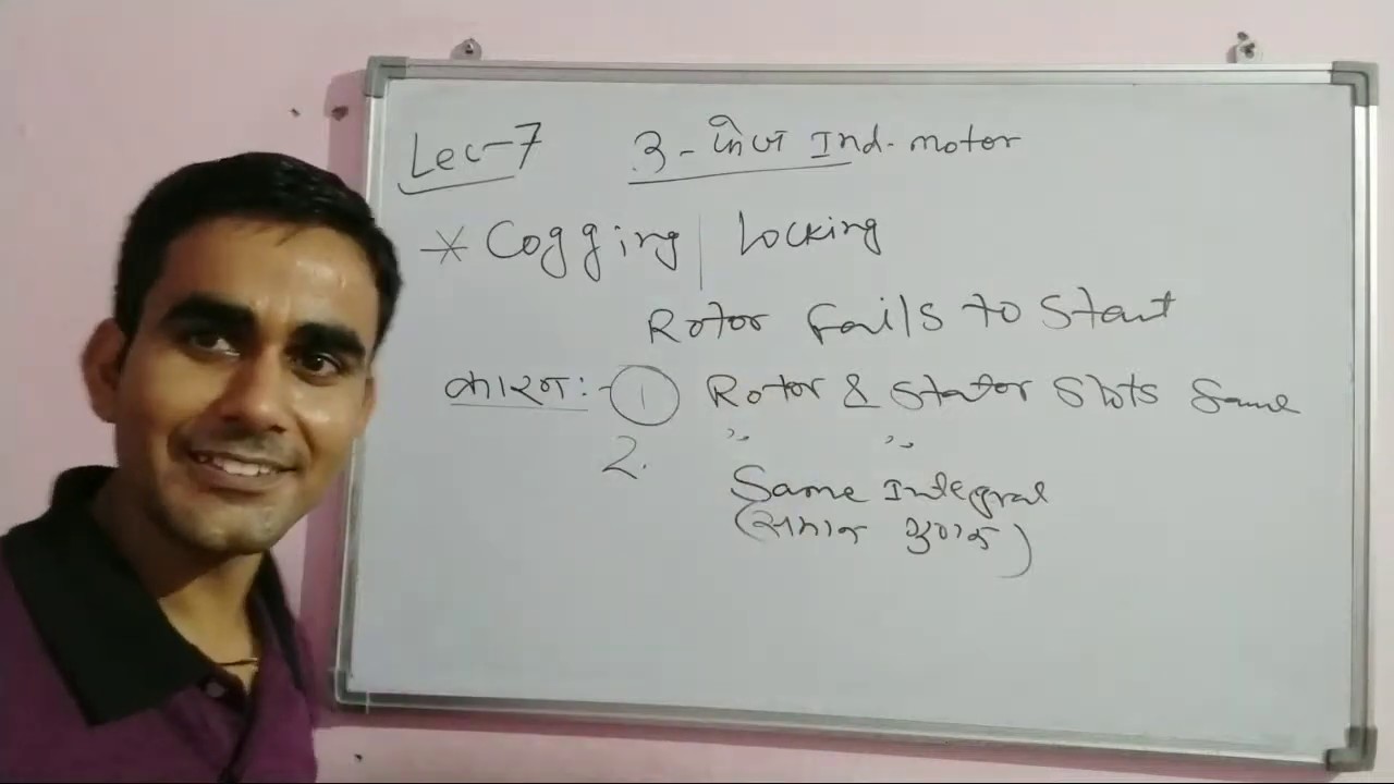 Class-7, Cogging In 3-phase Induction Motor