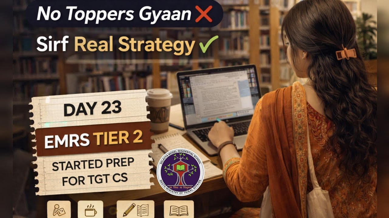 DAY 23 | STARTED PREPARATION FOR EMRS TIER 2 📌 EMRS TGT CS #emrstier2 #emrsresult #emrscutoff #tgtcs