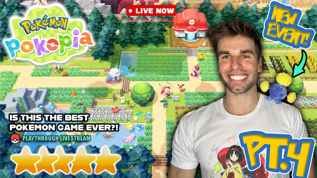 Pokemon Pokopia Playthrough Part 4! | Hoppip EVENT is underway! 😭 | JUMPLUFF BEST POKEMON ❤️