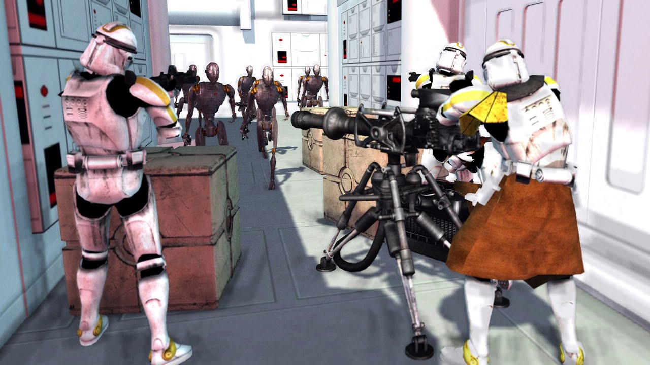 Clone Ship Boarded by Commando Droids! - Men of War: Star Wars Mod Battle Simulator