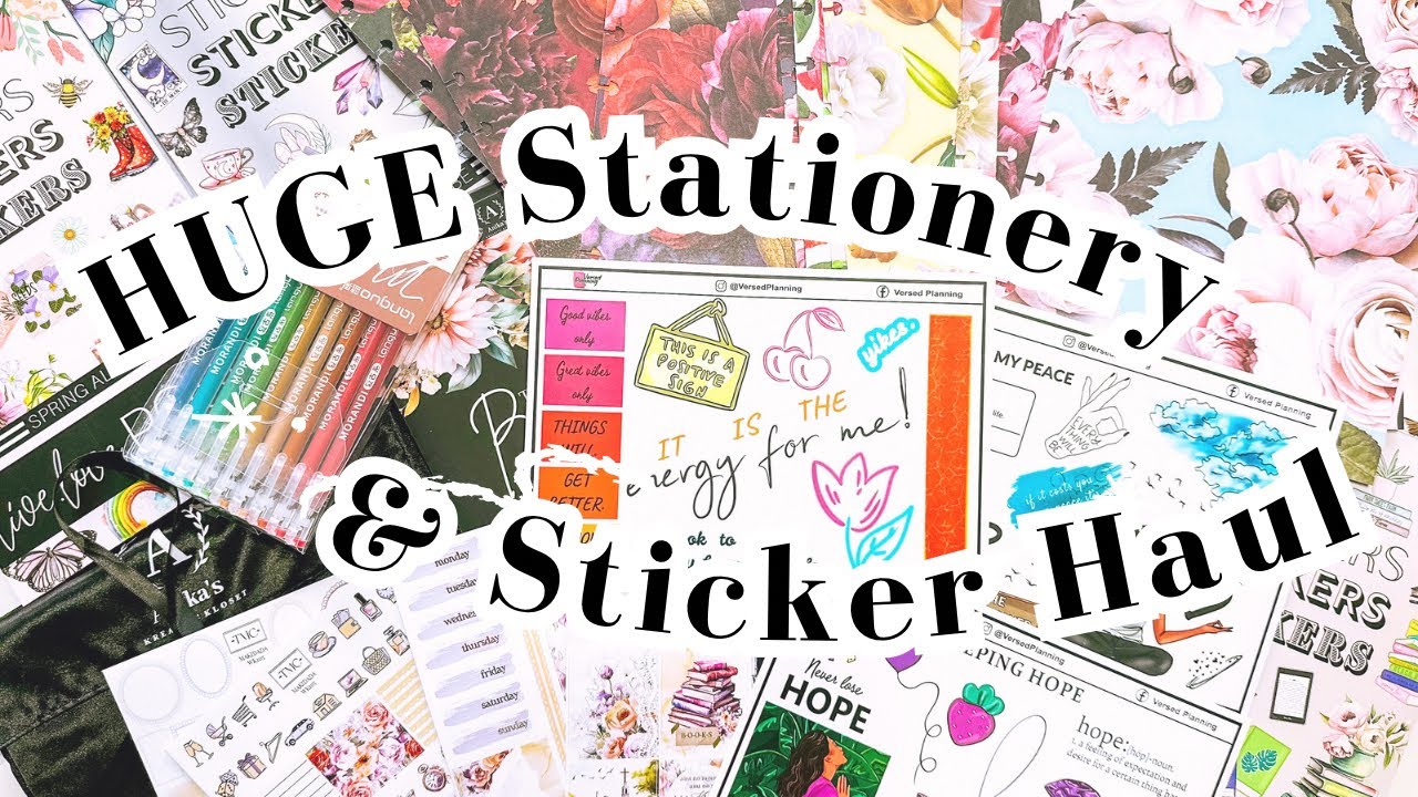 HUGE Stationery & Sticker Haul | Stickers, Journals, Pens and More!