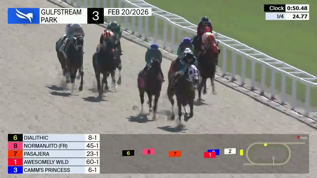 Gulfstream Park February 20, 2026 Race 3
