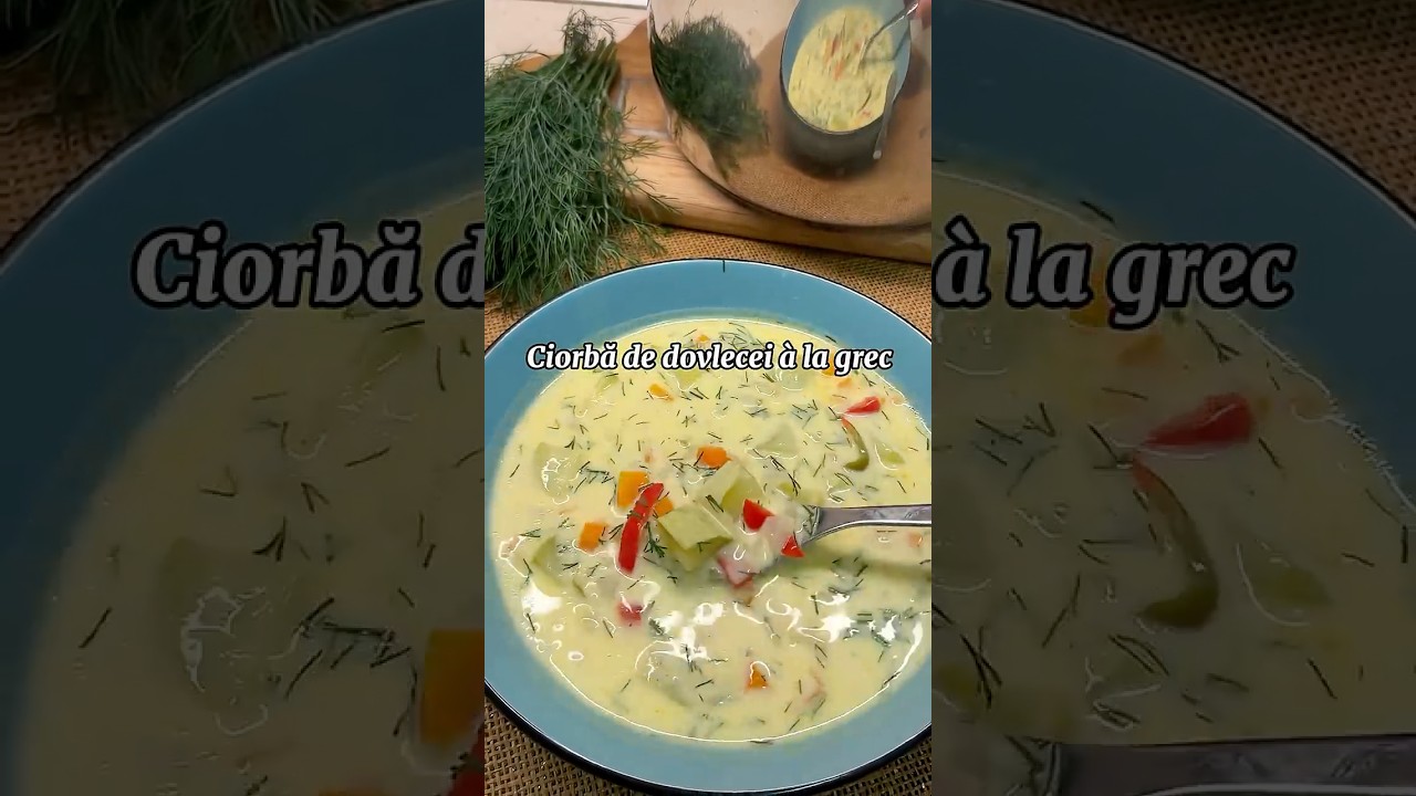 Ciorbă de dovlecei &agrave; la grec - abonează-te! Retete noi zilnic #gatestecuevuski #food #retetedevara