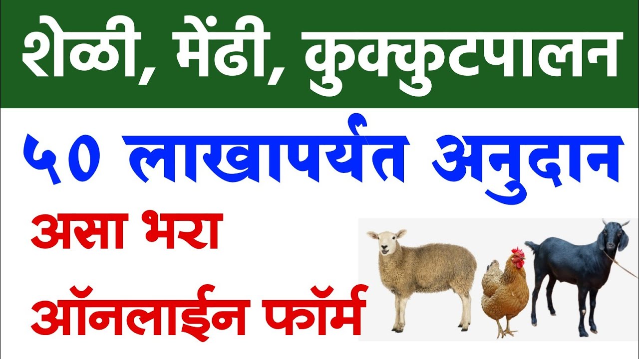 शेळी, मेंढी, कुक्कुटपालन असा भरा फॉर्म 50 लाखापर्यंत अनुदान | NLM Udaymitra Yojana Online Form 2022