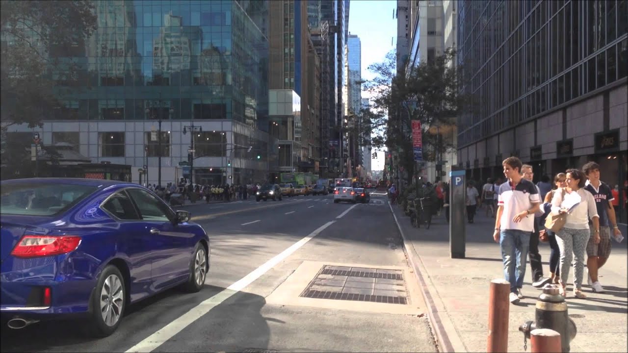 FDNY EMS AMBULANCE RESPONDING ON WEST 42ND STREET IN THE MIDTOWN AREA OF MANHATTAN IN NEW YORK CITY.