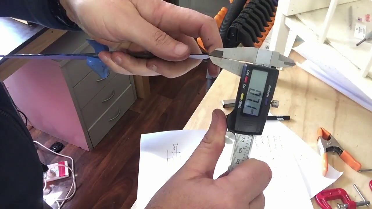 Fixing scales to a tapered tang knife Part 1