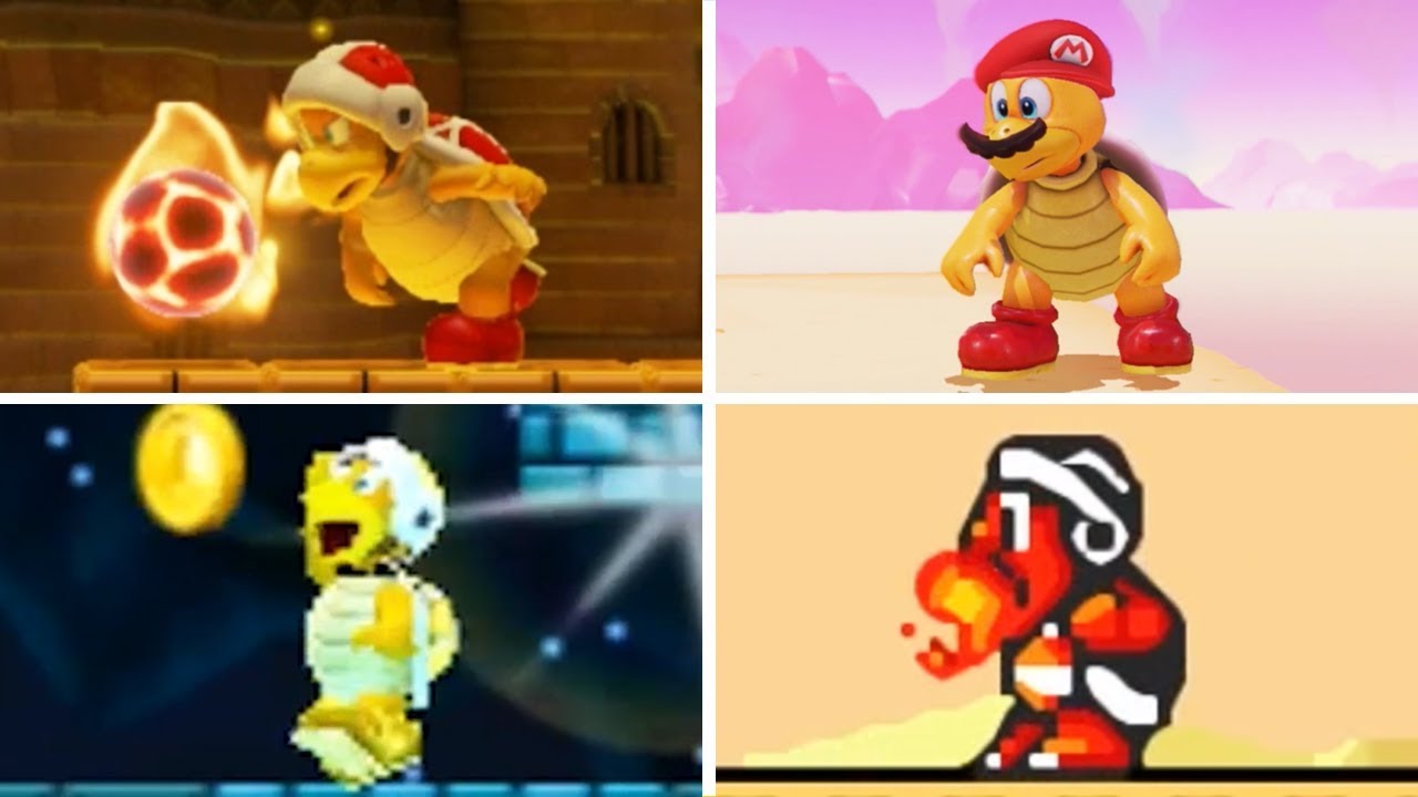 Evolution of - Fire Bro in Super Mario Games