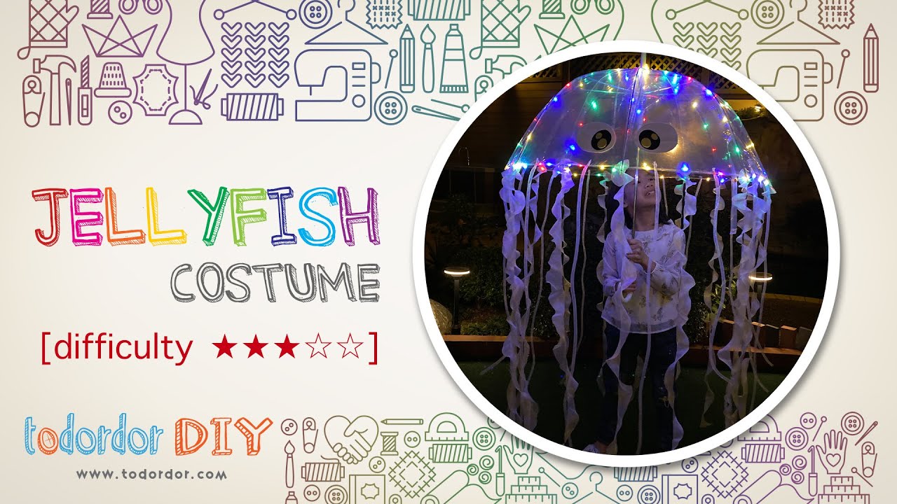 🔅[DIY] How to make LED jellyfish costume | jellyfish costume | halloween costume | Todordor DIY