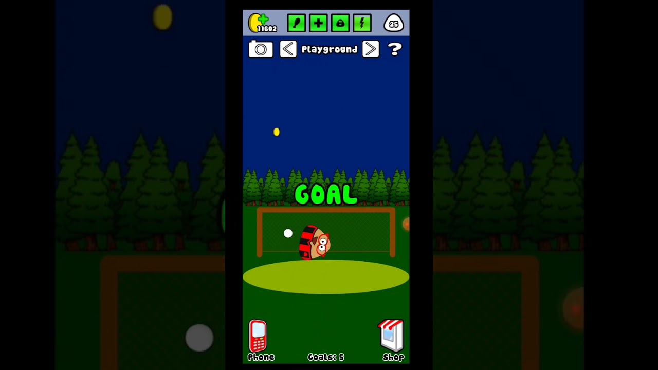 POU Fun Mobile Game Playing Soccer with Pet Pou!