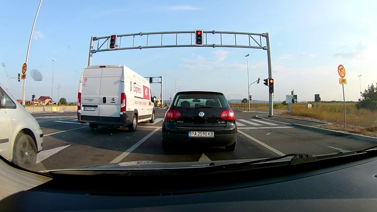 Vožnja od Zemuna preko novog Pupinovog mosta do Pančeva