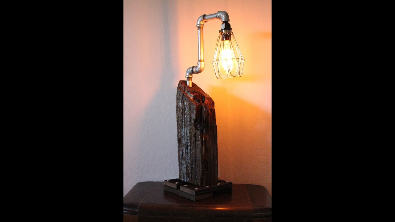 Build an Edison Lamp from reclaimed wood