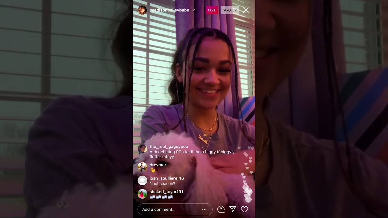 Madison Bailey live (Ft Levi Mariah dads dog)