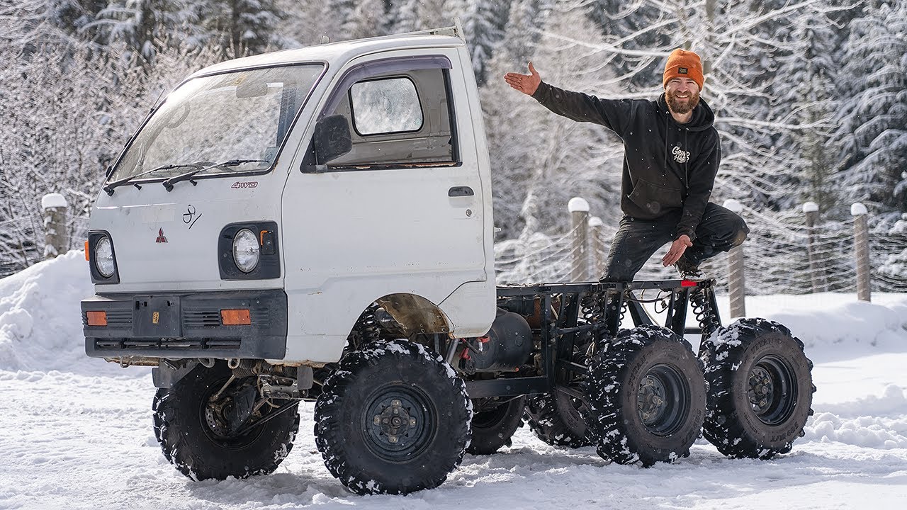 Первый в мире мини-грузовик 6x6!