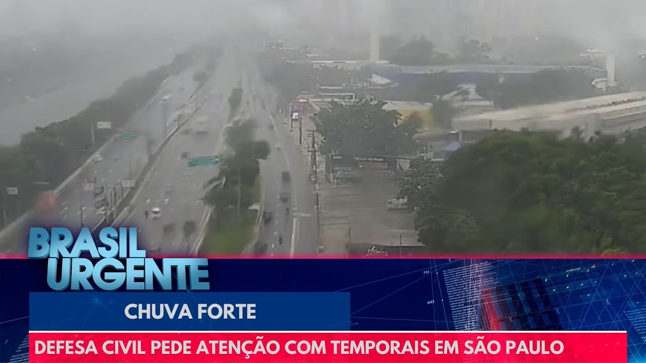 Defesa Civil pede aten&ccedil;&atilde;o com temporais em S&atilde;o Paulo | Brasil Urgente