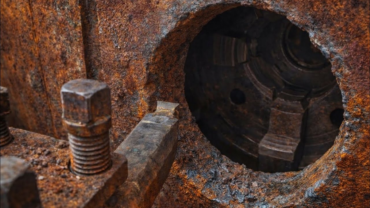 Buried in Rust: Restoring a Seized Industrial Gear Housing 🔧🛠️