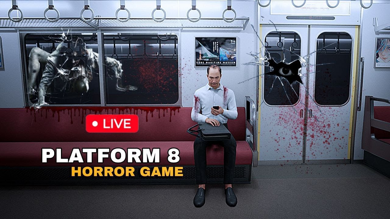 Platfrom 8 horror game live #shortslive​ #horrorgaming