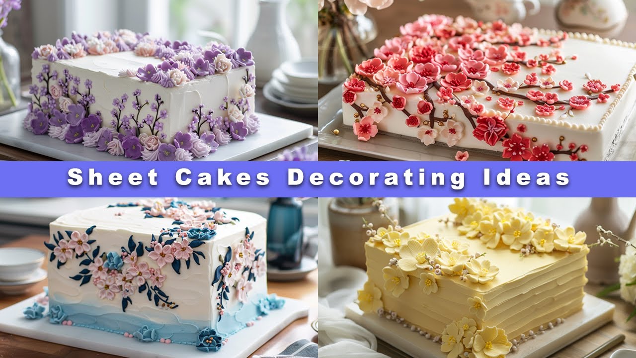 Stunning Floral & Vintage Sheet Cake Ideas | Unique and Beautiful Cake Designs | cake | Vintage cake