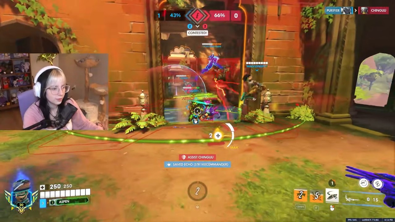 Аспен доминирует в роли Мизуки, используя свои преимущества — Overwatch, новый 1 сезон.