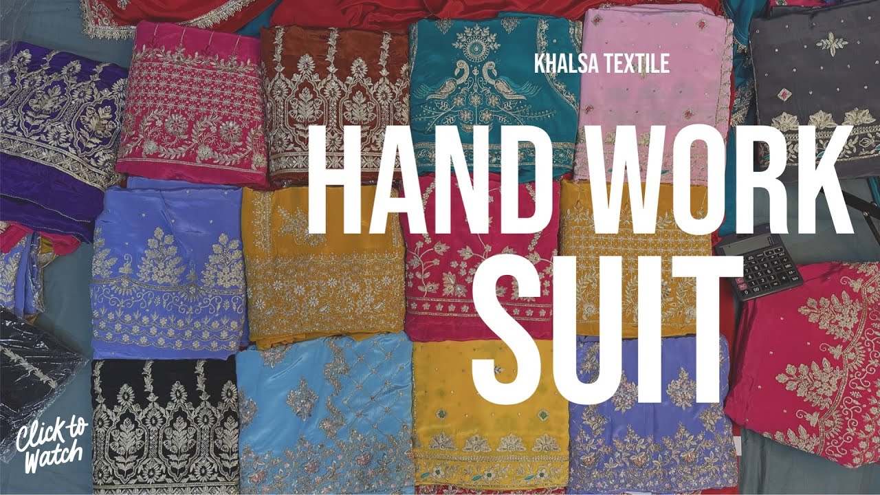 LOW PRICE ✅New designs HAND WORK || Party were suit || KHALSA TEXTILE