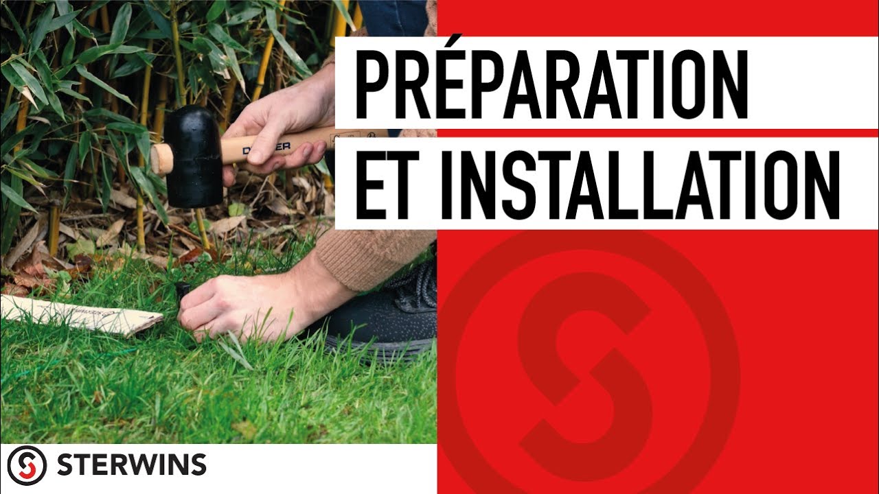 Comment installer votre robot tondeuse STERWINS (Surface, fil de délimitation)