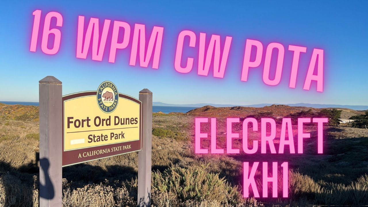 16 WPM CW Parks on the Air Contacts with Elecraft KH1 and Stock Paddle