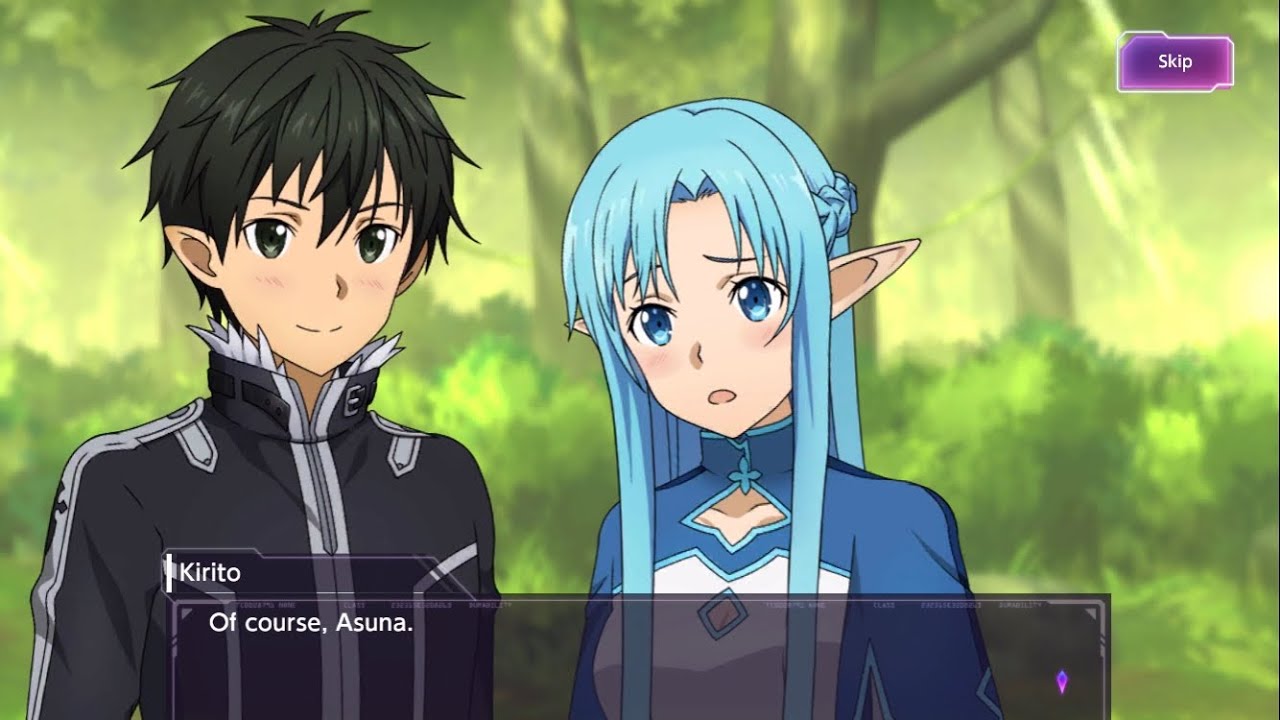 Sword Art Online Alicization Rising Steel Kirito & Asuna Dating on ALO