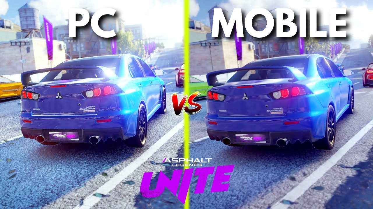ASPHALT LEGENDS UNITE - PC vs Mobile - Side by Side Comparison