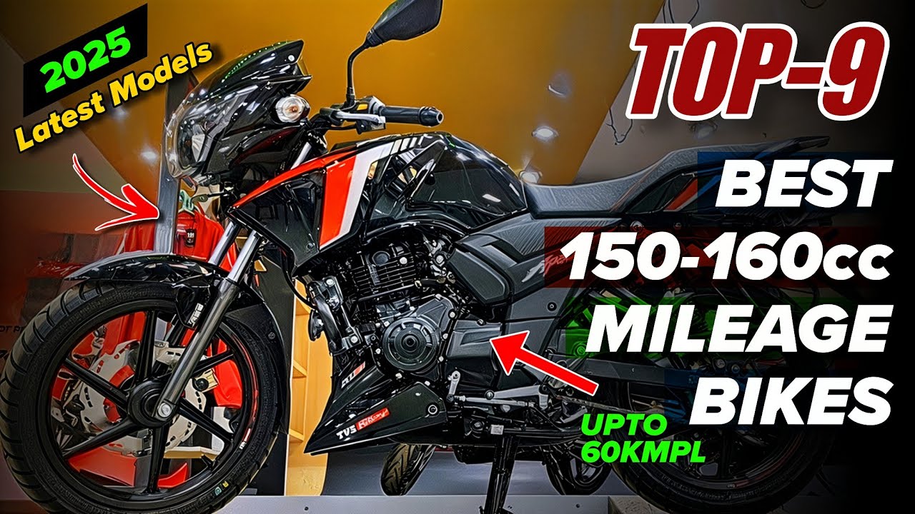 Top 9 Most Fuel Efficient 150-160cc Bikes In India 2025 🔥 For Mileage & Performance | New E20 Models