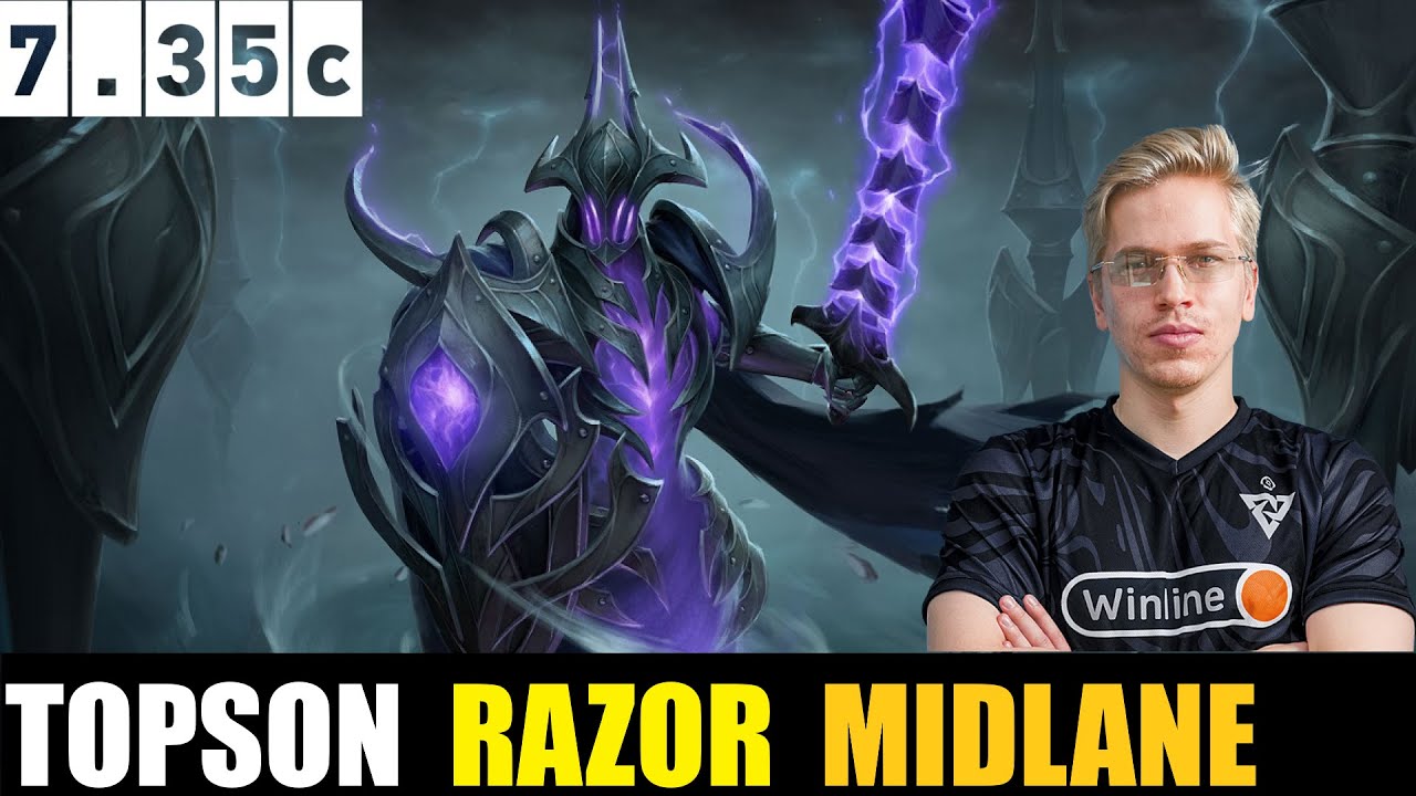 🤯 TOPSON [RAZOR] MID 7.35C- DOTA 2 HIGHEST MMR MATCH #dota2     #dota2gameplay  #topson