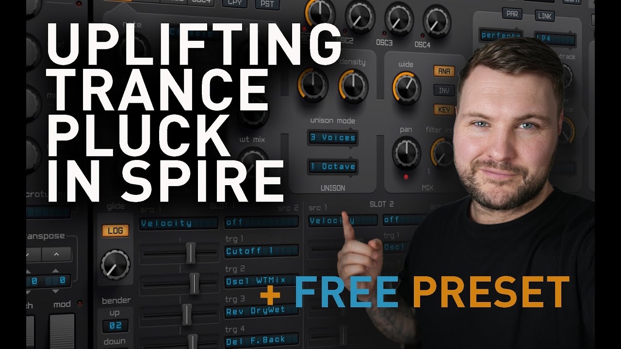 Uplifting Trance Pluck In Spire + Free Preset!