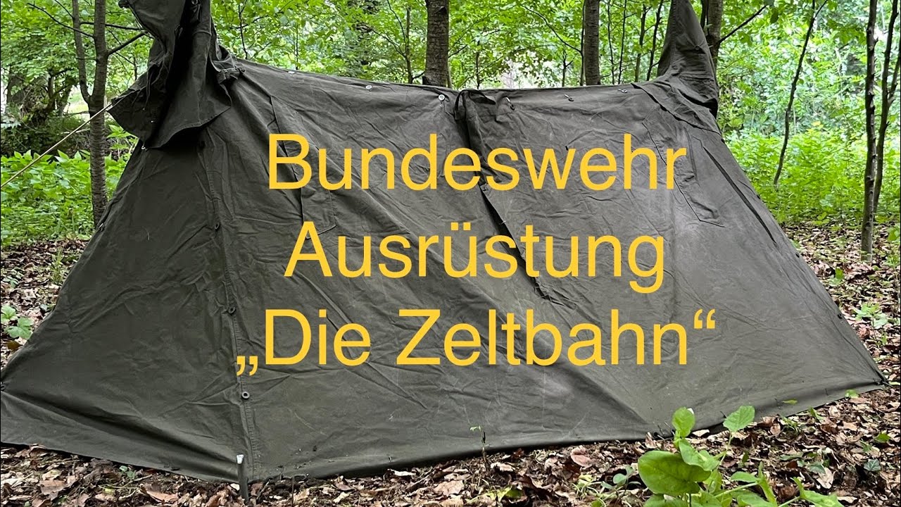 Bundeswehr Ausrüstung : Die Zeltbahn    / Dackelgarage