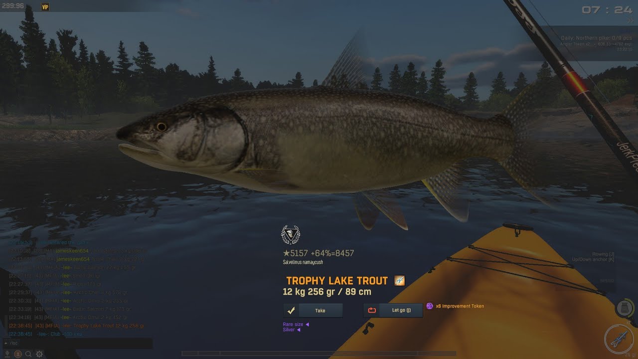 The fisher Online Trophy lake trout Finland