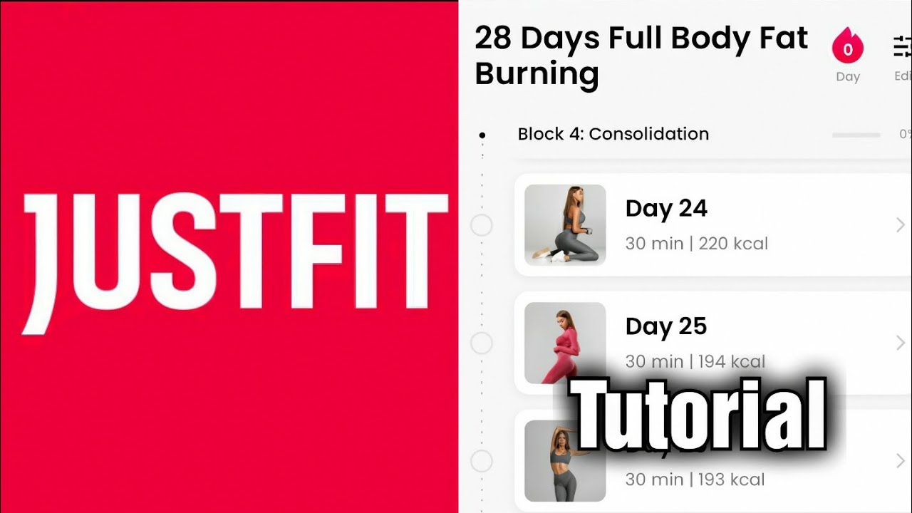 JustFit &ndash; Leniwy trening (PEŁNY samouczek)