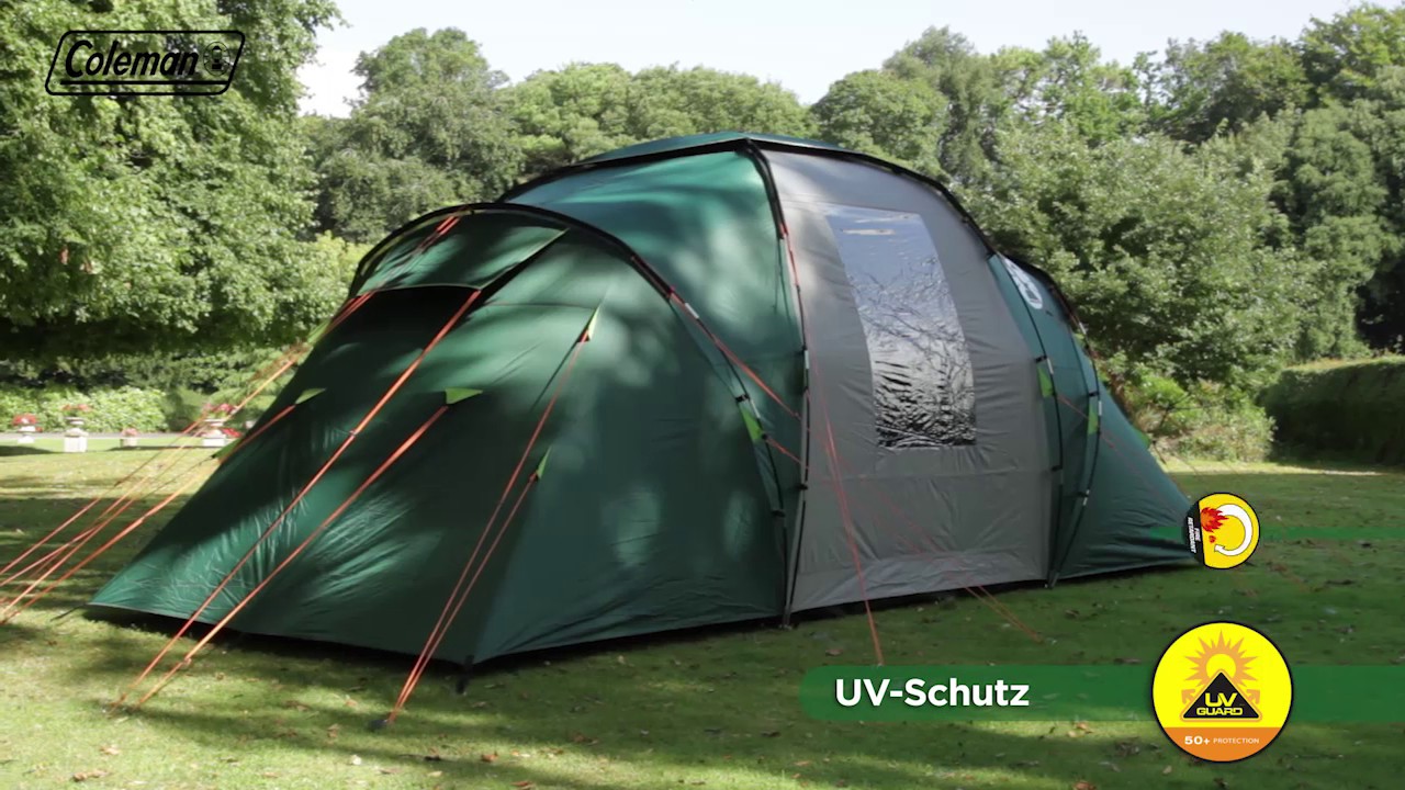 Coleman® Spruce Falls 4 - Familienzelt mit Nachtschwarz-Schlafkabinen - DE