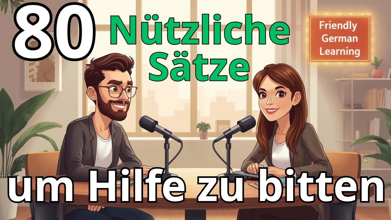 80 Phrases to Ask for Help in German | Essential Daily Life Phrases | German Listening Practice