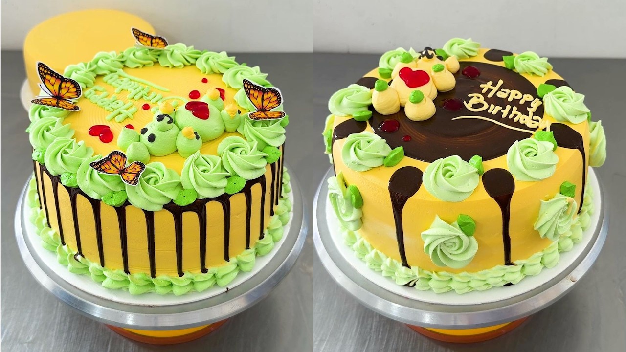asi es como se decora un torta con crema chantilly | cake | torta | cakedecorationg