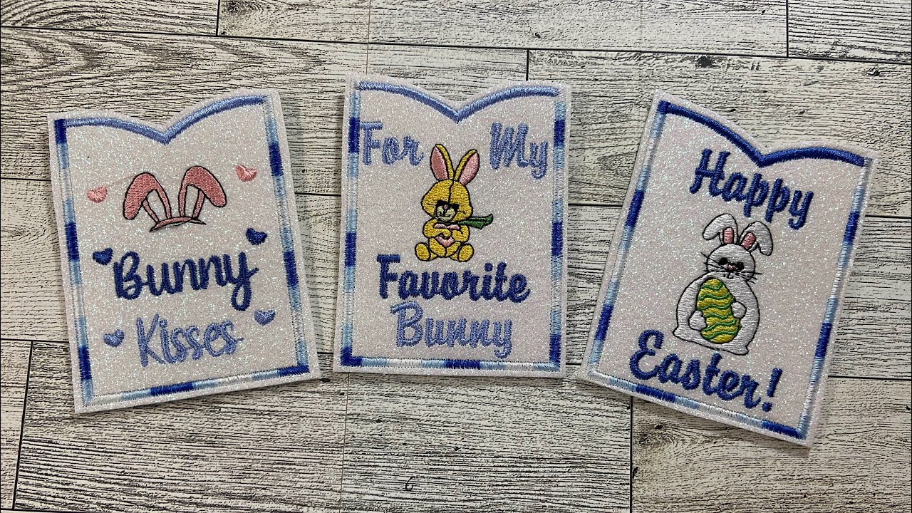 Machine Embroidery Easter Gift Card/Treat holders Stitch With Me