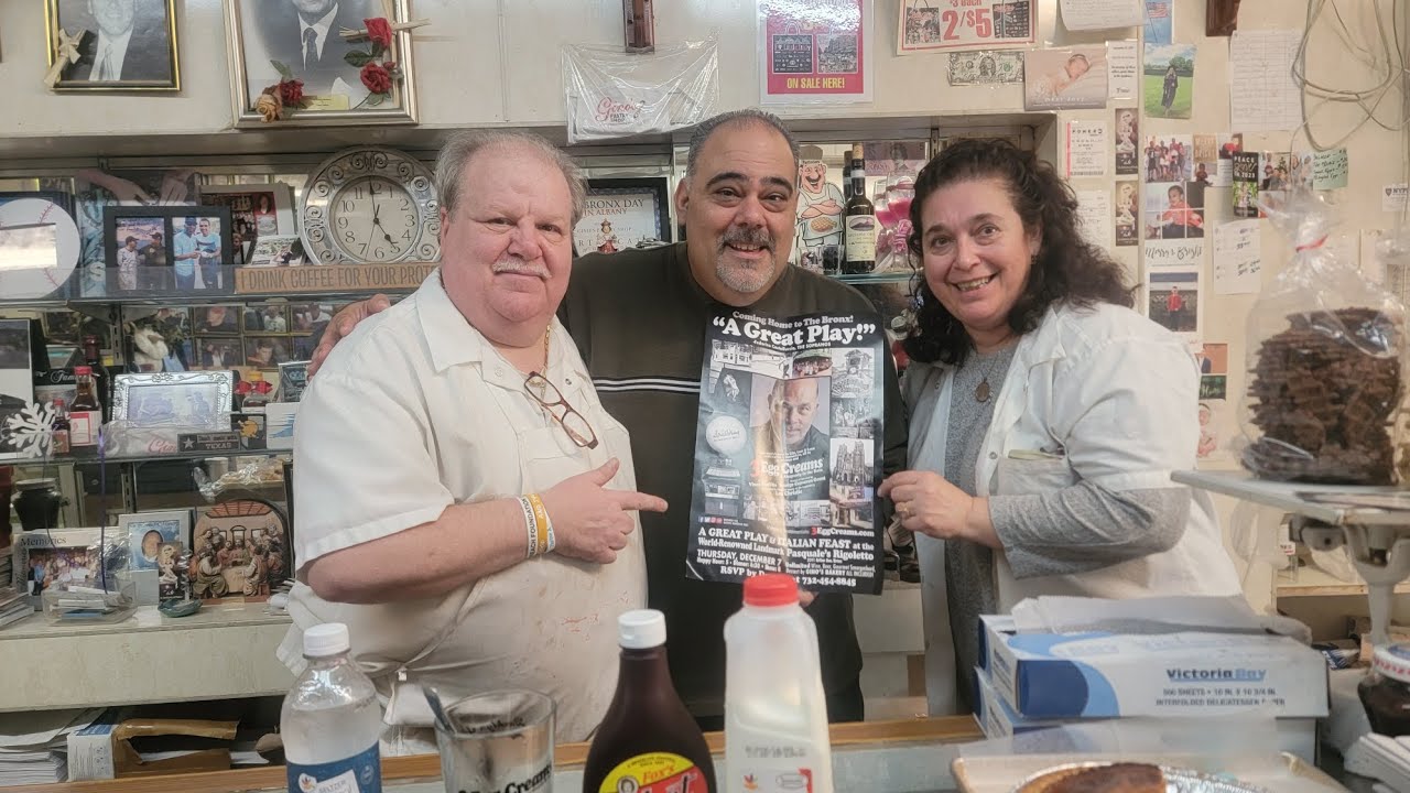 Making an Authentic NYC Egg Cream at Gino's Pastry Shop, Bronx, NYC