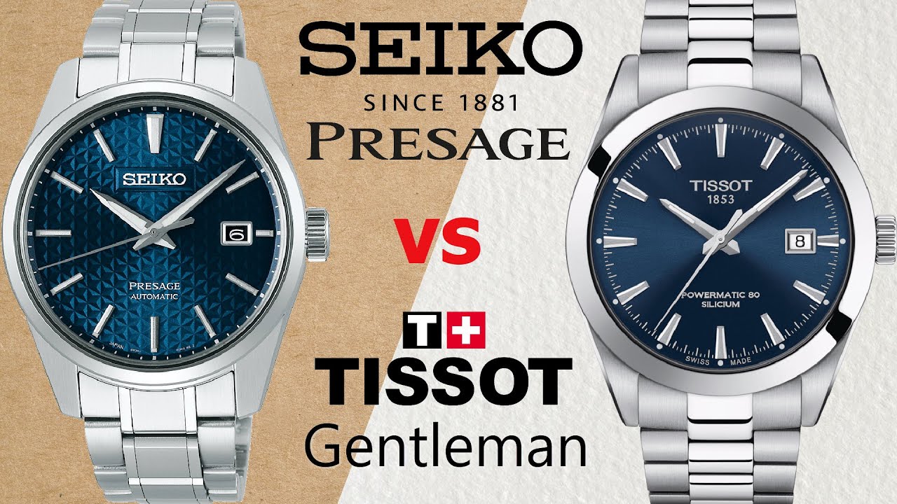 Seiko Presage Sharp Edged против Tissot Gentleman Powermatic 80 Silicium