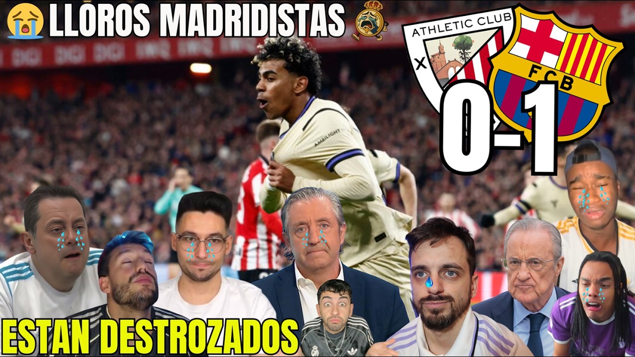 TODOS LOS MEJORES LLOROS MADRIDISTAS AL GOLAZO DE LAMINE YAMAL y  LA VICTORIA DEL BARÇA