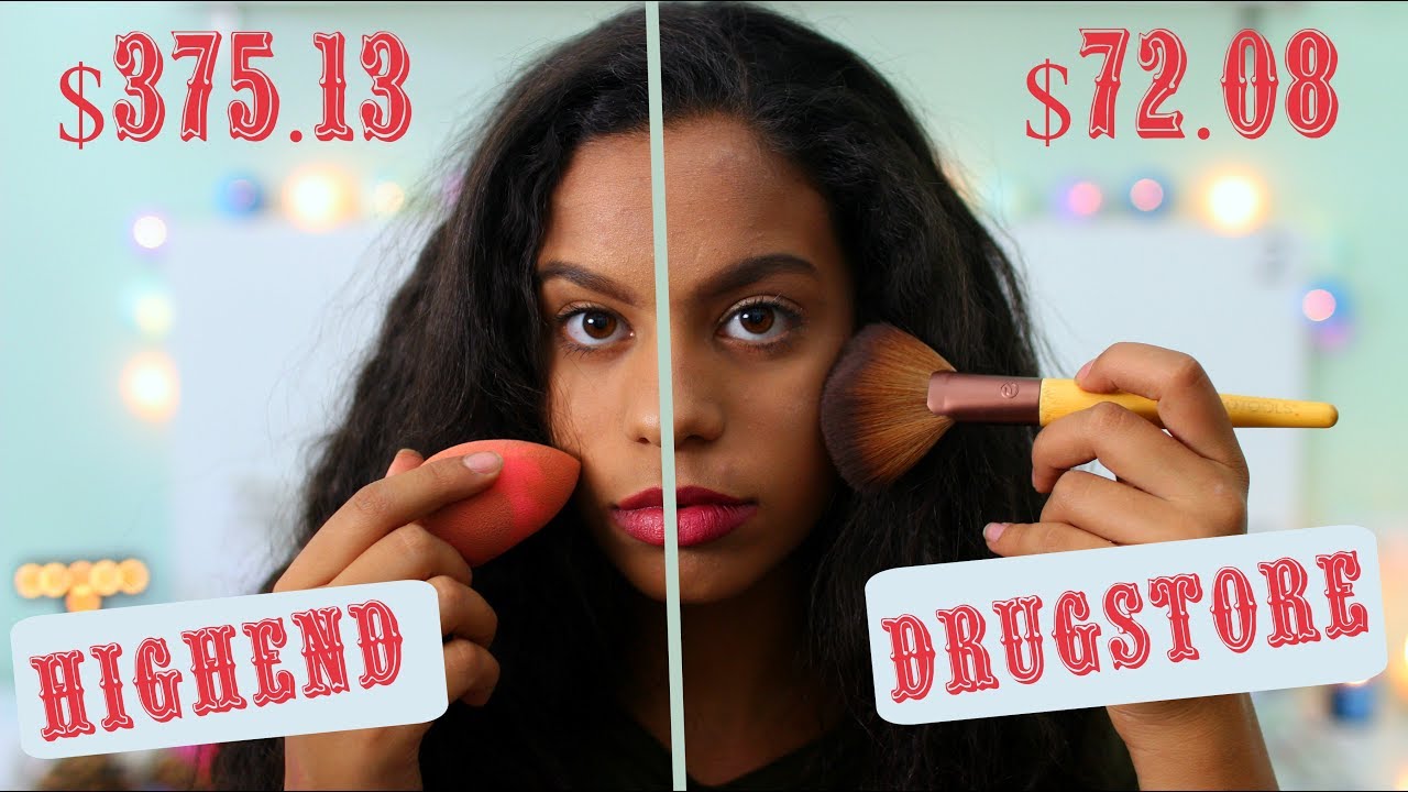 High End VS Drugstore Makeup (CHEAP DRUGSTORE DUPES) | Tamara