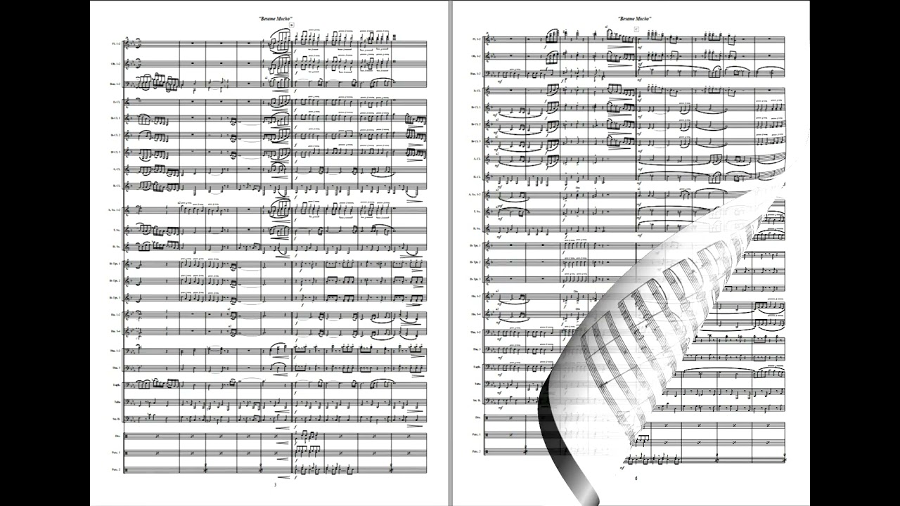 Besame Mucho - Vèlasquez/Arr.: Skjellum. Available for Concert Band, Grade 4.