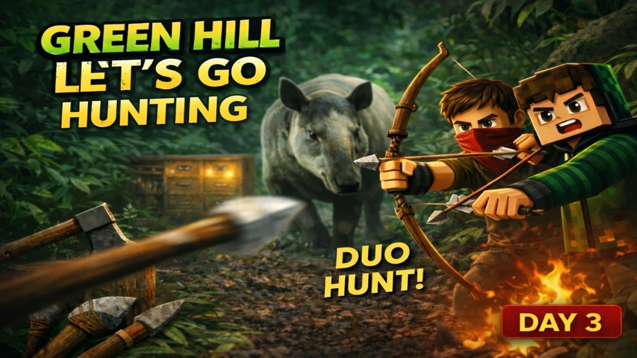 GREEN HELL 🔥 Hunting Special | आज फक्त शिकारच DAY-3 | Marathi + Hindi LIVE #greenhell