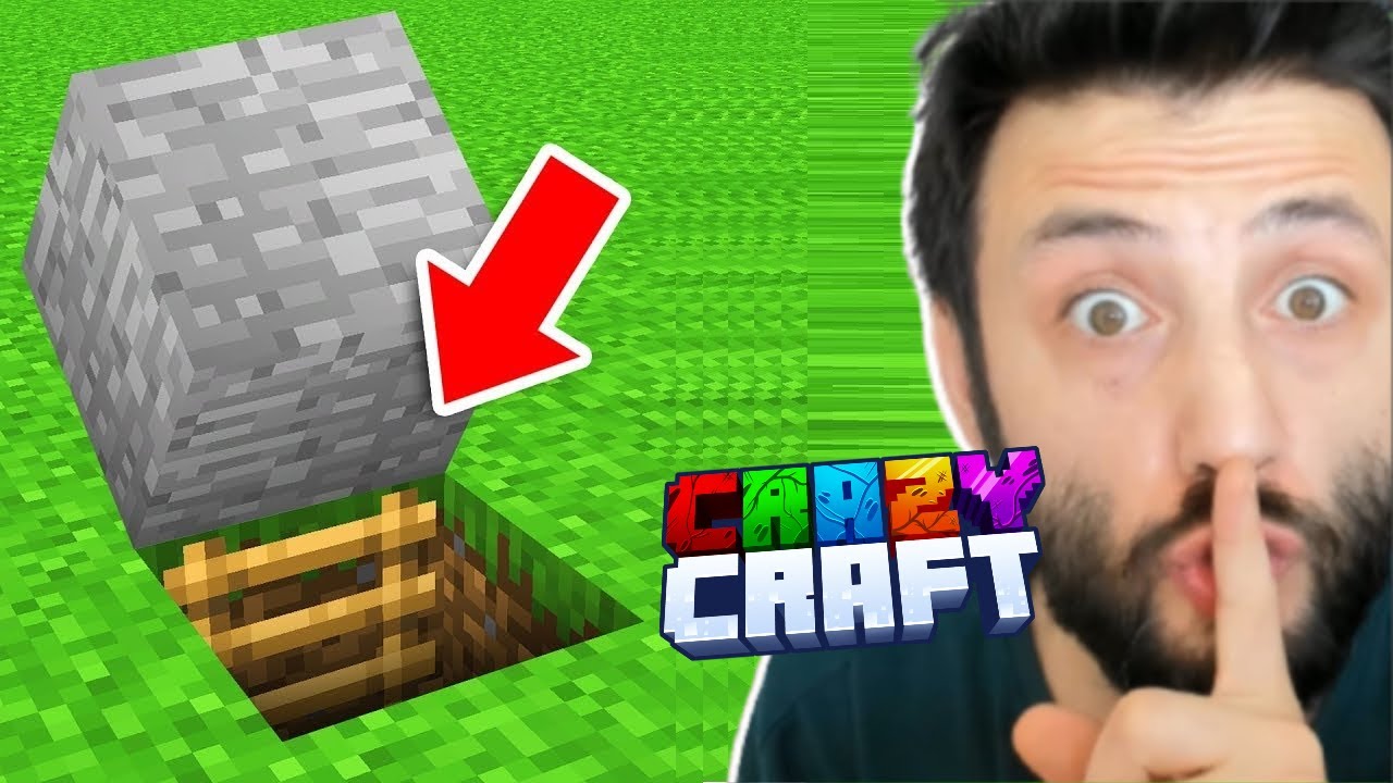 Kimsenin Bilmediği GİZLİ SIĞINAĞIM 🤫 CRAZYCRAFT Minecraft Bölüm 6