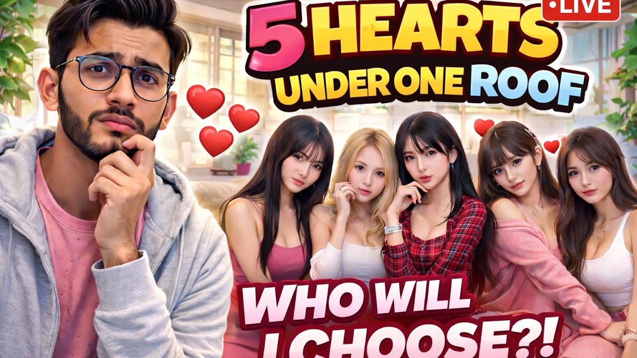 Whom to Choose? | Valentine Special Game #5heartsunderoneroof #storymode #choice #valentinesday