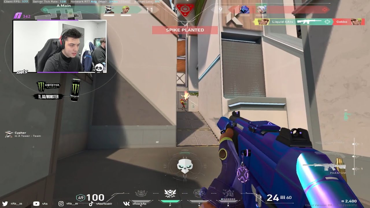 SPLIT MAP! LIQUID NATS PRO GEKKO VALORANT RADIANT RANKED GAMEPLAY