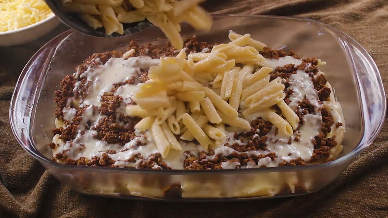 ألذ وأطيب صينية معكرونة بالبشاميل جهزيها لعائلتك بشكل متقن