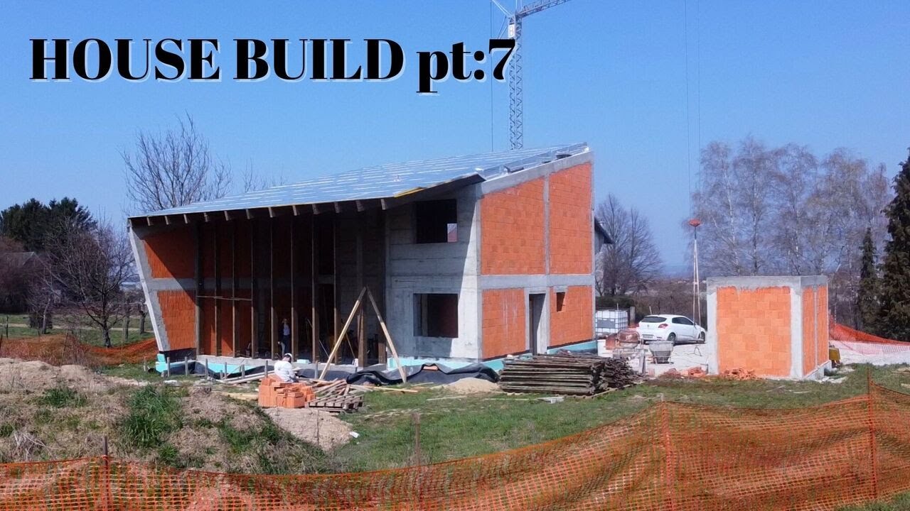 The Roof is Going up! My house build Pt7